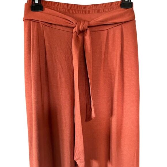 Matilda Jane Heart to Heart Warm Welcome Orange Wide Leg Pants, size Large - Picture 3 of 7